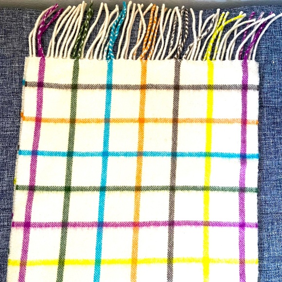 COACH 1941 Wool & Cashmere Plaid Scarf - Picture 3 of 7